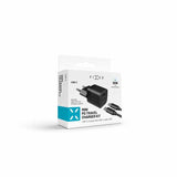 Fixed Lader med kabel Mini PD Travel Charger Kit USB-C/USB-C 30W Sort