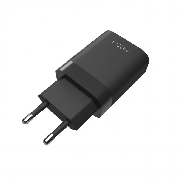 Fixed Oplader PD Rejseoplader 2xUSB-C 35W Sort