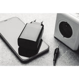 Fixed Oplader PD Rejseoplader 2xUSB-C 35W Sort
