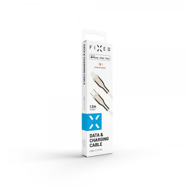 Fixed Kabel METAL Series USB-C/Lightning 1.2 m Hvid