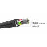 Fixed Kabel METAL Series USB-C/Lightning 1,2 m Sort