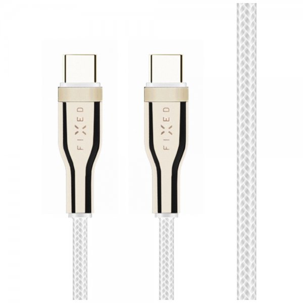 Fixed Kabel METAL Series USB-C/USB-C 1.2m Hvid