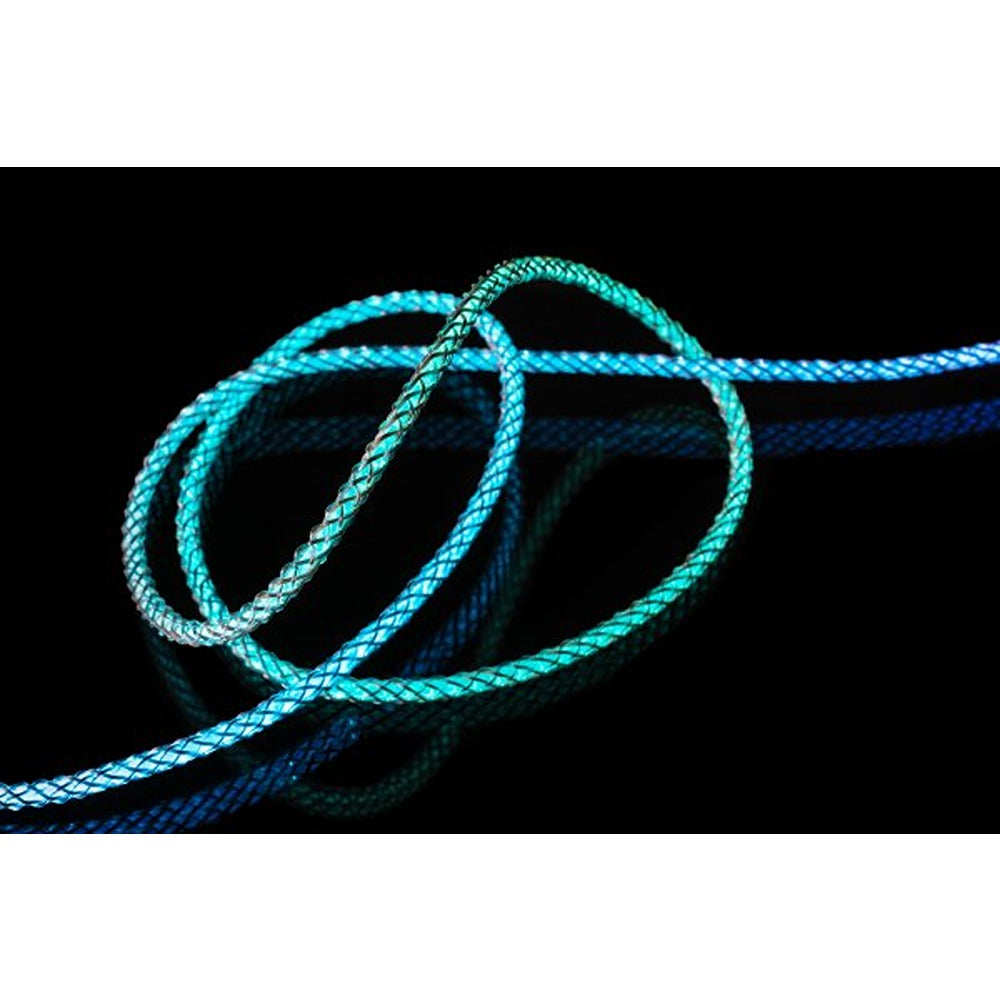 Fast kabel Lysende RGB LED USB-C til USB-C 1.2m
