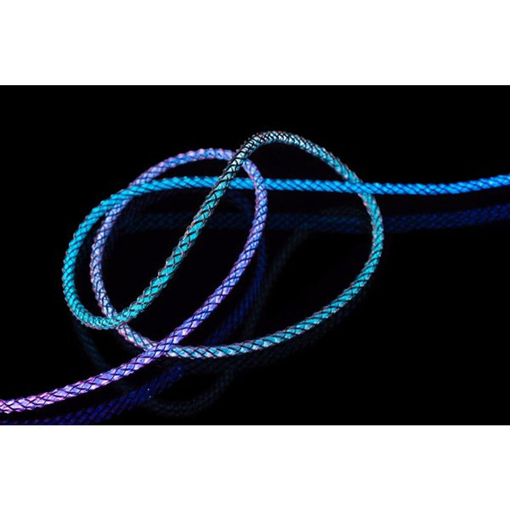 Fast kabel Lysende RGB LED USB-C til USB-C 1.2m