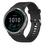 Fastmonteret Garmin QuickFit 20mm Armbånd Silikone Rem Sort