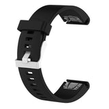 Fastmonteret Garmin QuickFit 20mm Armbånd Silikone Rem Sort