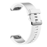 Fast Garmin QuickFit 20mm Silikone Rem Hvid