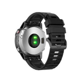 Fast Garmin QuickFit 22mm Armbånd Silikone Strop Sort