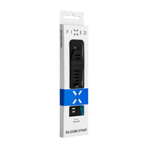 Fast Garmin QuickFit 22mm Armbånd Silikone Strop Sort