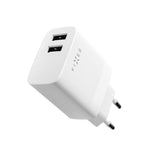 Fixed Oplader 2xUSB-A 17W Hvid