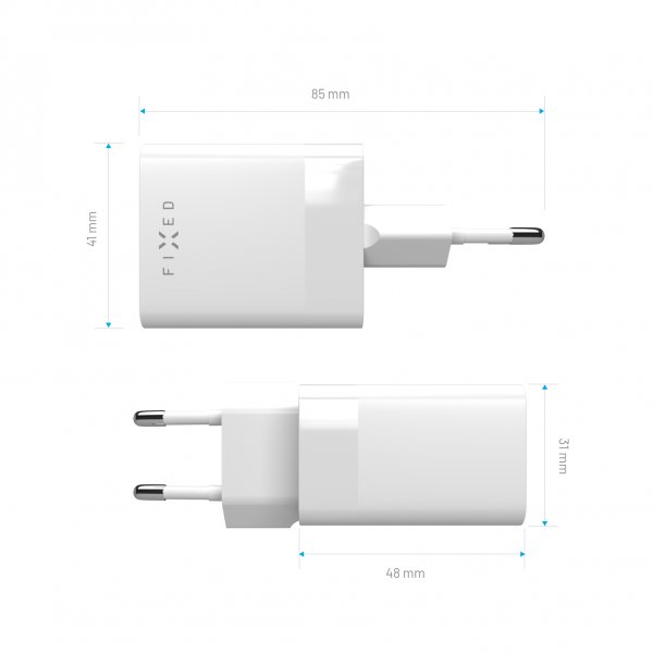 Fixed Oplader Dual Port 45W USB-C PD & USB-A