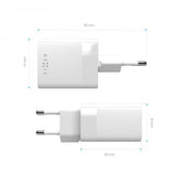 Fixed Oplader Dual Port 45W USB-C PD & USB-A