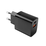 Fixed Oplader med USB-C Kabel 1m 2xUSB-A 17W Sort