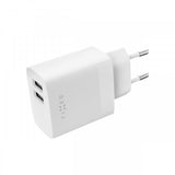 Fixed Oplader med USB-C Kabel 1m 2xUSB-A 17W Hvid