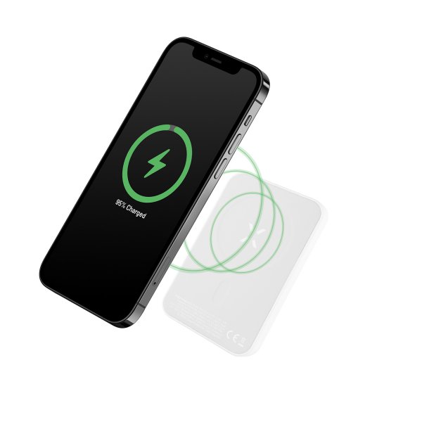 Fixed Powerbank MagZen 6 20W 6000 mAh MagSafe Hvid