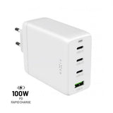 Fixed Oplader GaN100 3xUSB-C & 1xUSB-A