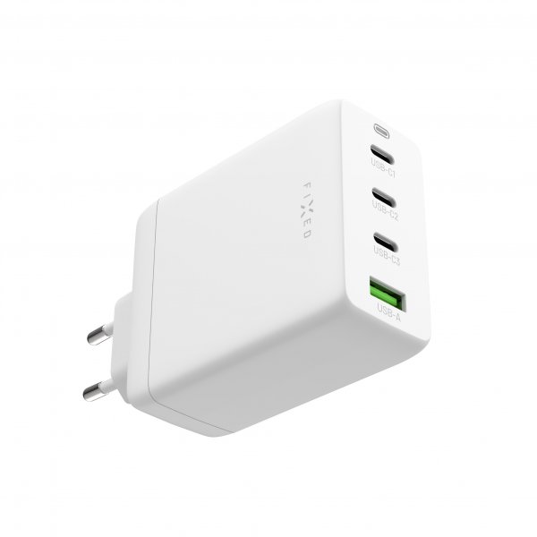 Fixed Oplader GaN100 3xUSB-C & 1xUSB-A
