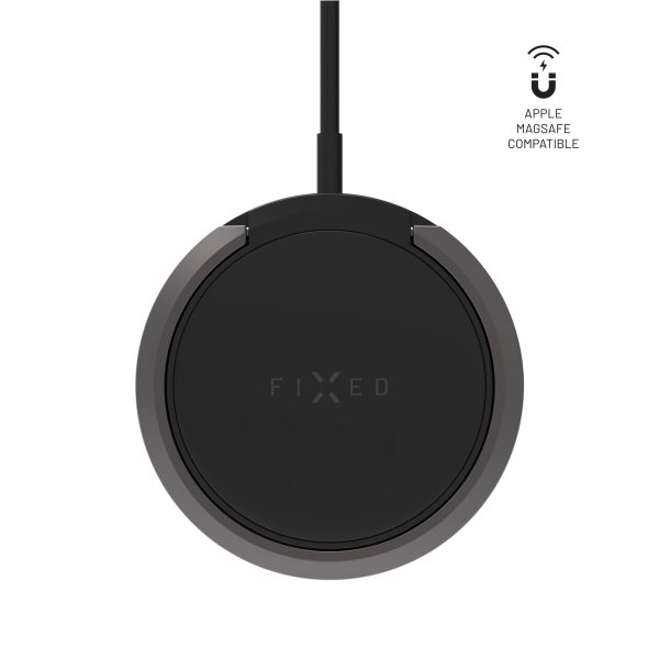 Fast Trådløs Oplader MagPad Wireless Charger MagSafe Sort