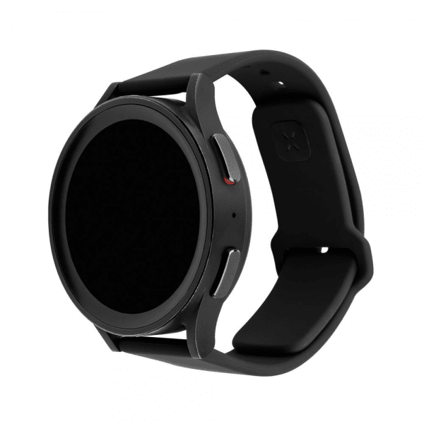 Fast Samsung Galaxy Watch 22mm Armbånd Silikone Sporty Rem Sort