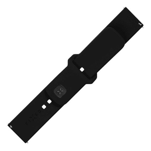 Fast Samsung Galaxy Watch 22mm Armbånd Silikone Sporty Rem Sort