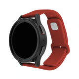 Fastmonteret Samsung Galaxy Watch 22mm Armbånd Silikone Sporty Rem Rød