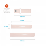Fixed Samsung Galaxy Watch 22mm Armbånd Silikone Sporty Rem Rosa