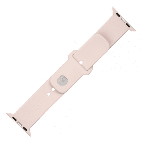 Fast Apple Watch 44/45/46mm Armbånd Silikone Sportsrem Rosa