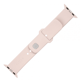 Fast Apple Watch 44/45/46mm Armbånd Silikone Sportsrem Rosa