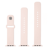 Fast Apple Watch 44/45/46mm Armbånd Silikone Sportsrem Rosa