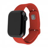 Fastgjort Apple Watch 38/40/41/42mm Armbånd Silikone Sportsrem Rød