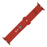 Fastgjort Apple Watch 38/40/41/42mm Armbånd Silikone Sportsrem Rød