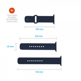 Fast Apple Watch Ultra 49mm Rem Silikone Sporty Rem Blå