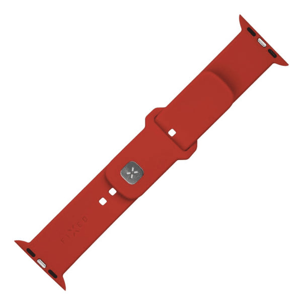 Fixed Apple Watch Ultra 49mm Armbånd Silikone Sporty Rem Rød