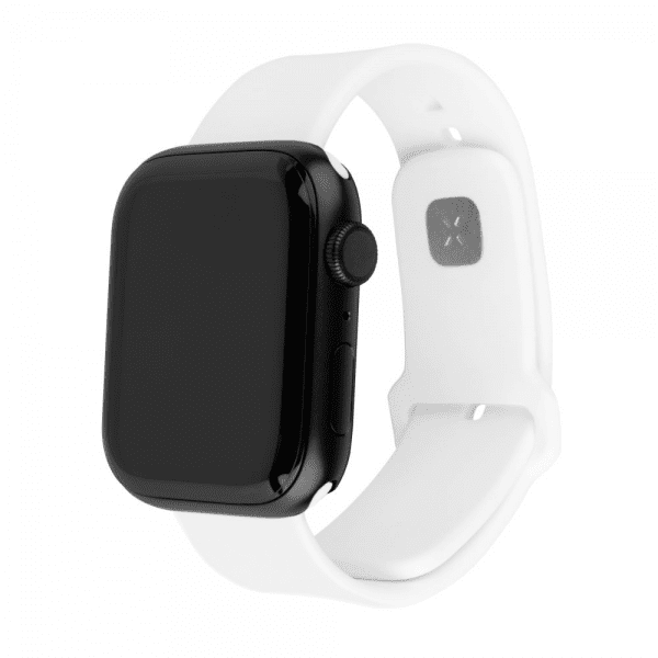 Fastmonteret Apple Watch Ultra 49 mm Armbånd Silikone Sporty Rem Hvid
