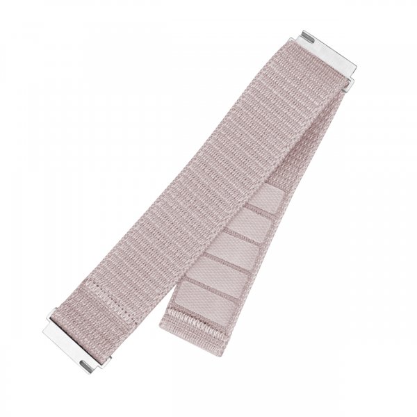 Fast Samsung Galaxy Watch 22mm Armbånd Nylon Sporty Rem Rosa