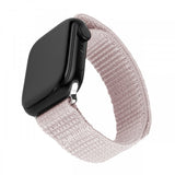 Fikseret Apple Watch 38/40/41/42mm Armbånd Nylon Sporty Rem Rosa