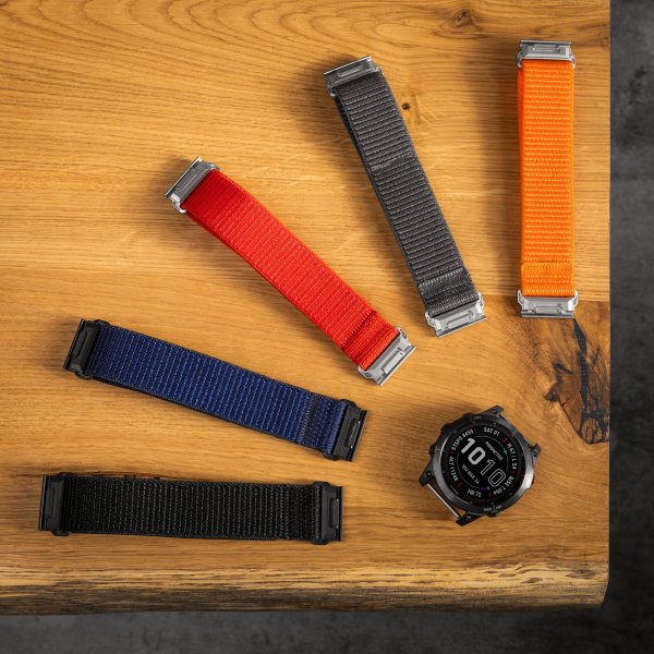 Fastmonteret Garmin QuickFit 26mm Rem Nylon Rem Grå