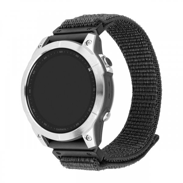 Fastgjort Garmin QuickFit 22mm Rem Nylon Grå