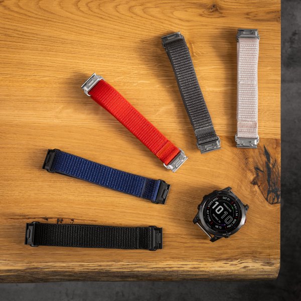Fast Garmin QuickFit 22mm Armbånd Nylonrem Blå