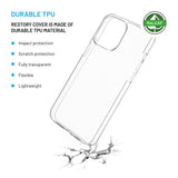 Fastgjort iPhone 15 Pro Max Cover ReStory Transparent