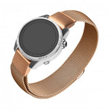 Fastsat Garmin QuickFit 20mm Armbånd Mesh Rem Rosaguld