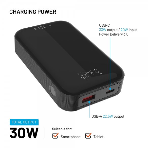 Fixed Powerbank Zen 10 Pro 30W USB-C PD 10.000 mAh
