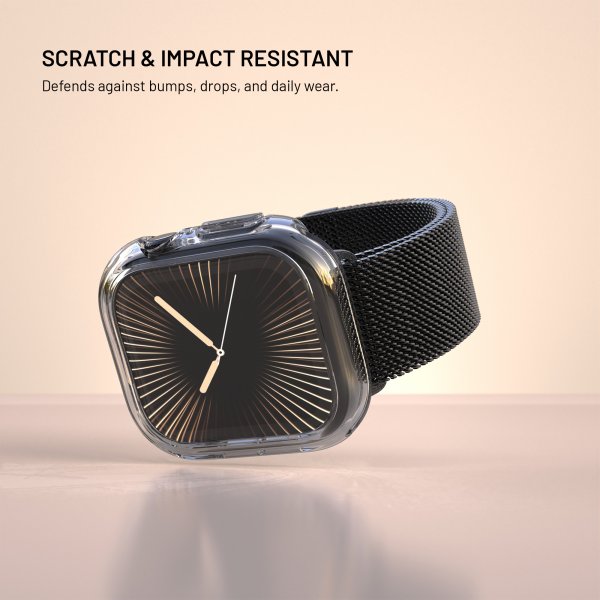 Fast Apple Watch 42mm (Serie 10) Cover med Indbygget skærmbeskyttelse PURE