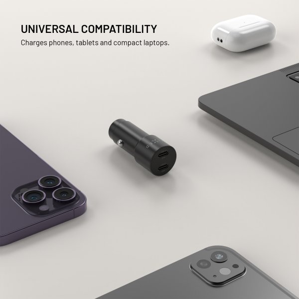Fast billader PD 65 2xUSB-C 65W