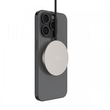 Fast MagSafe-oplader MagPad Slim 15W Qi2 Titanium