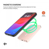 Fixed MagSafe Powerbank MagZen 5 Crystal Qi2 Lyserød