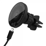 Celly Bilholder Car Holder med Trådløs Oplader 15W MagSafe