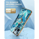 Supcase iPhone 13 Pro Cover Cosmo Snap Blue Marble