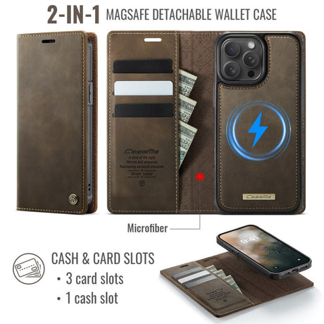CaseMe iPhone 13 Pro Etui C49 Series Brun