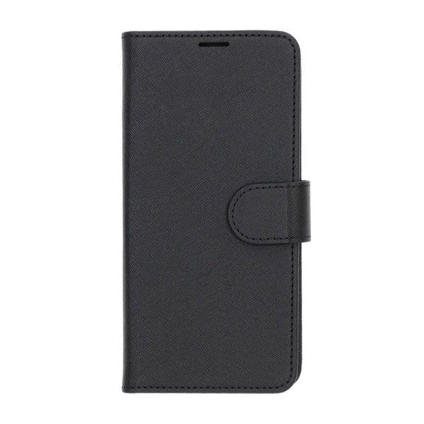 Samsung Galaxy S25 FE Cover med Kortlomme og Stativfunktion Sort